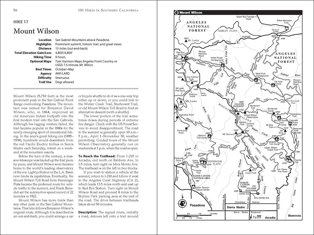 101 Hikes in Southern California