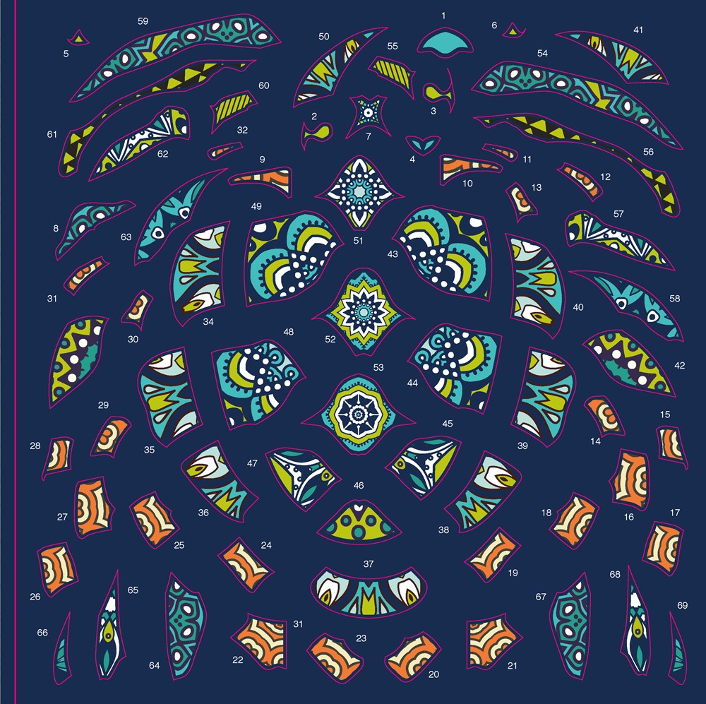 Sticker by Number: Calming Creatures