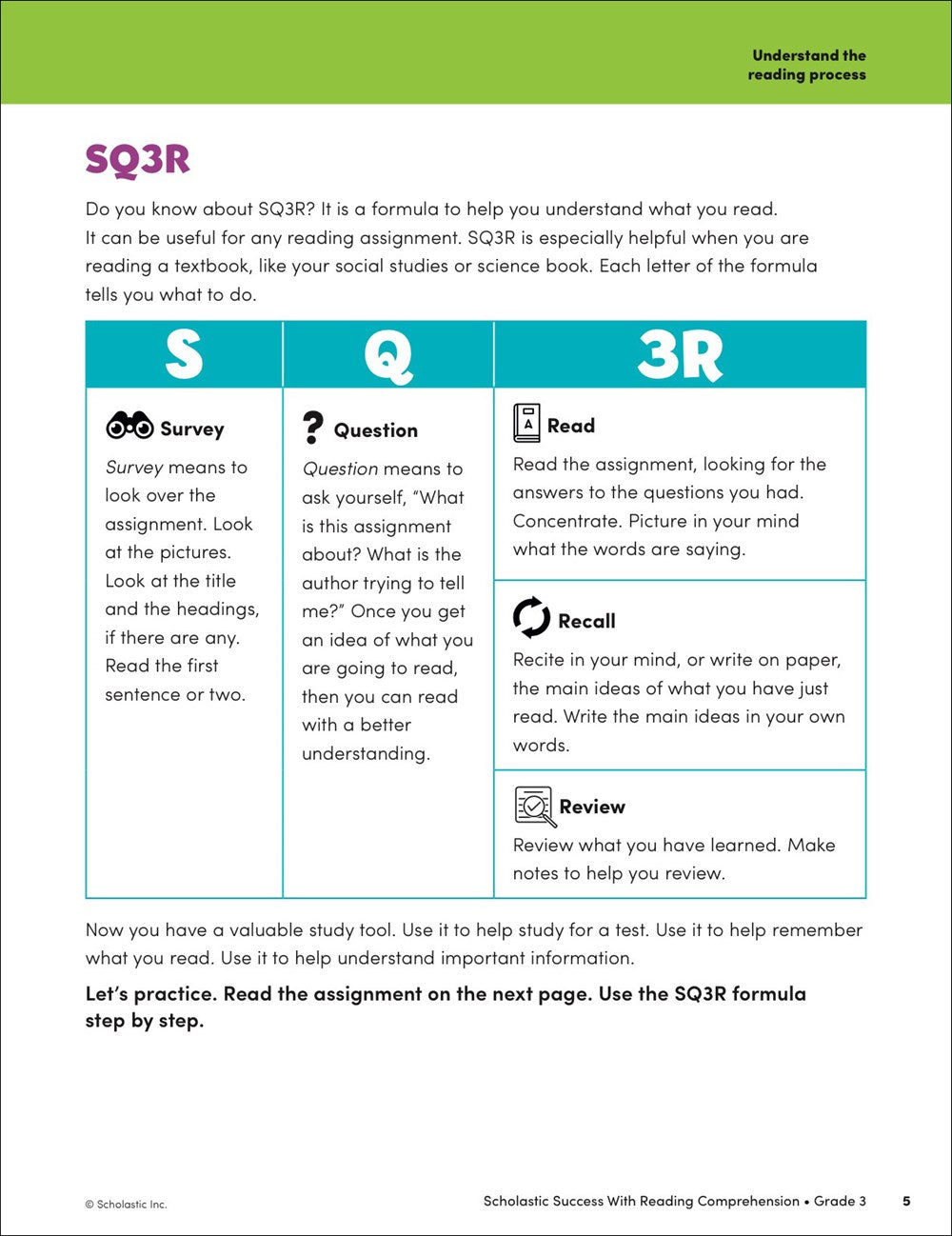 Scholastic Success with Reading Comprehension Grade 3 Workbook