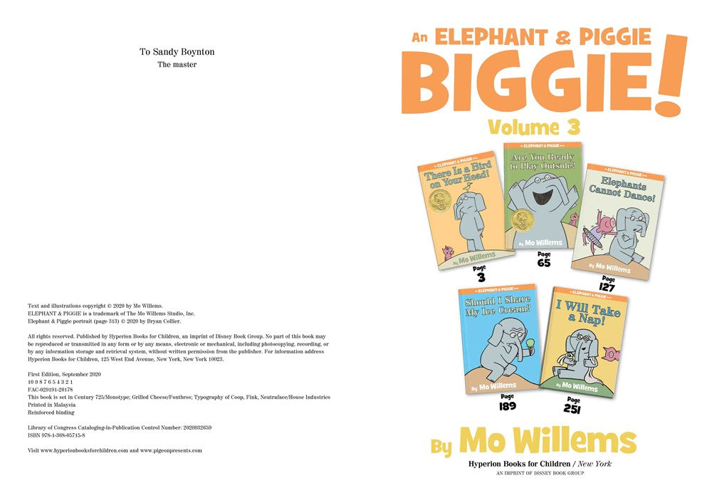 An Elephant & Piggie Biggie! Volume 3