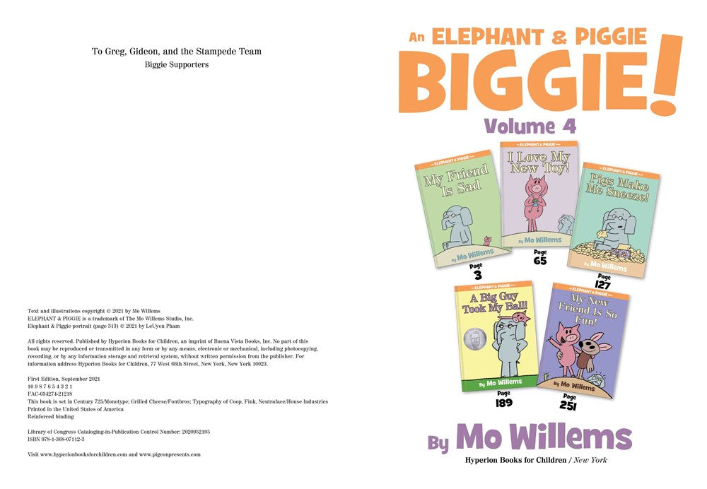An Elephant & Piggie Biggie! Volume 4