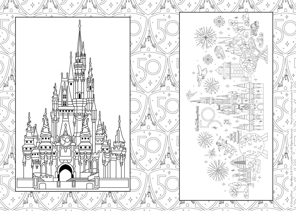 Art of Coloring: Walt Disney World : 100 Images to Inspire Creativity from The Most Magical Place on Earth (Media tie-in)