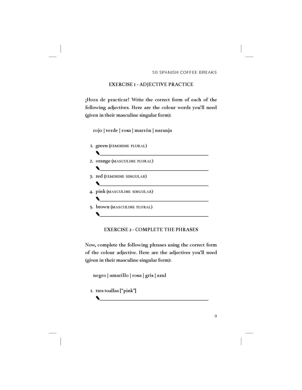 50 Spanish Coffee Breaks