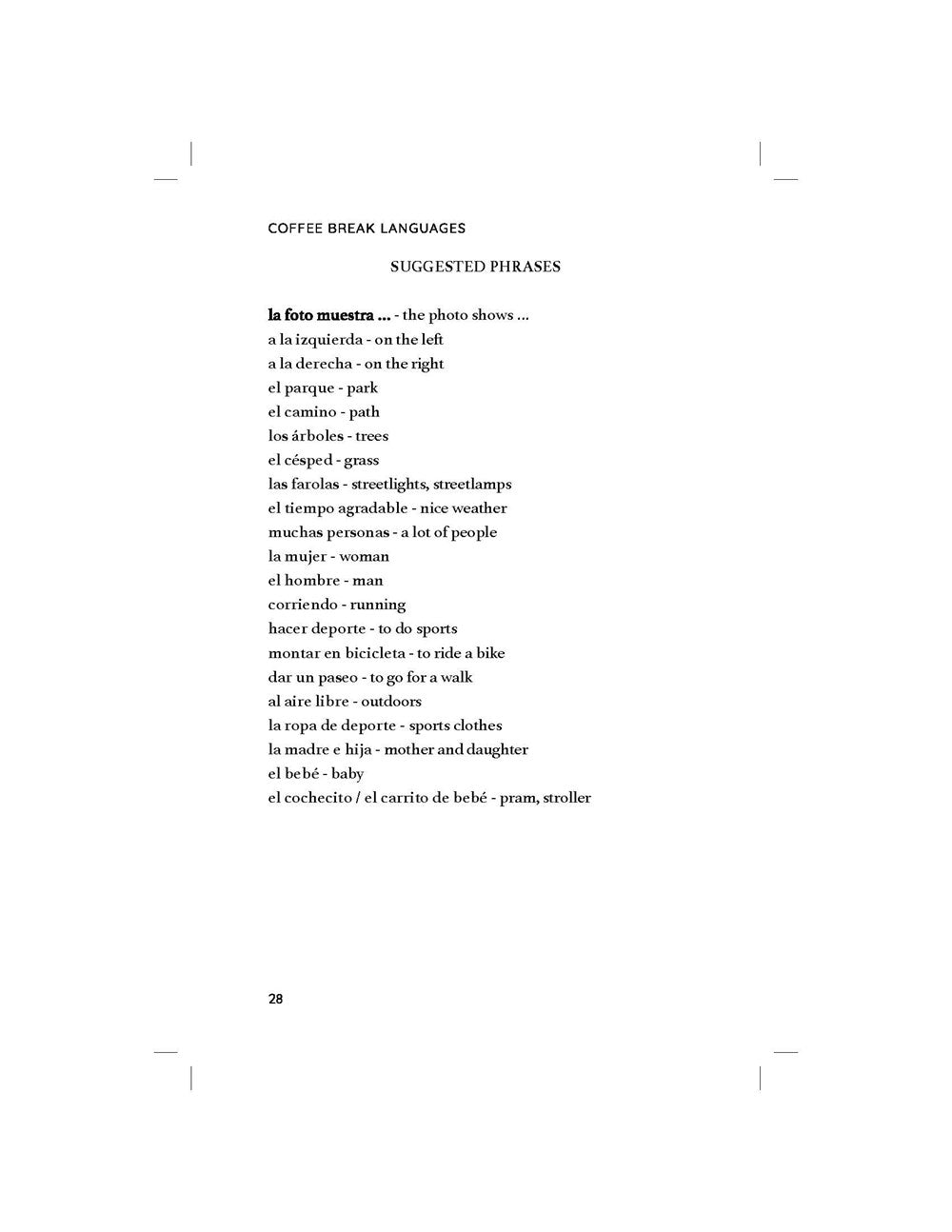 50 Spanish Coffee Breaks