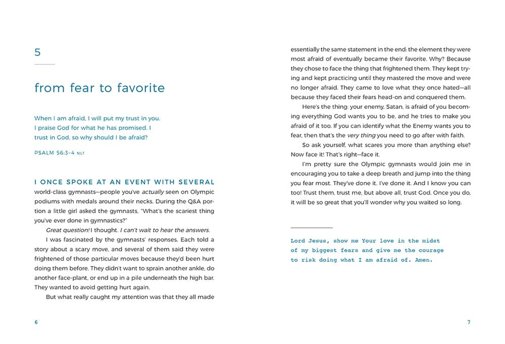 Live on Purpose: 100 Devotions for Letting Go of Fear and Following God