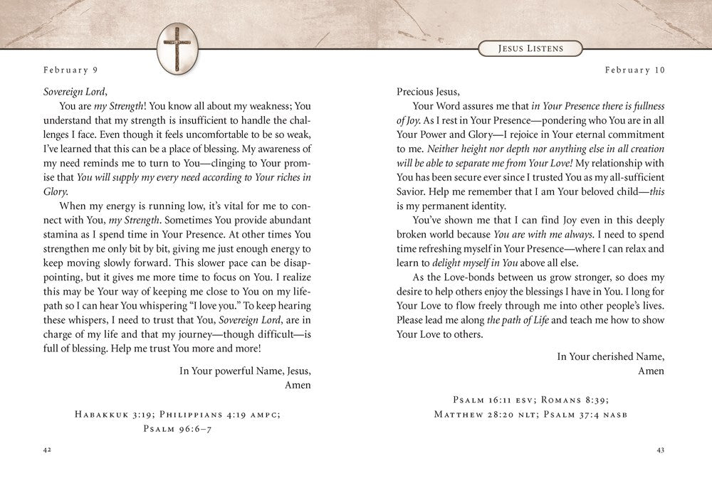 Jesus Listens: Daily Devotional Prayers of Peace, Joy, and Hope (the New 365-Day Prayer Book)