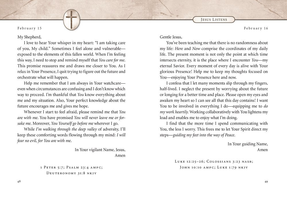 Jesus Listens: Daily Devotional Prayers of Peace, Joy, and Hope (the New 365-Day Prayer Book)