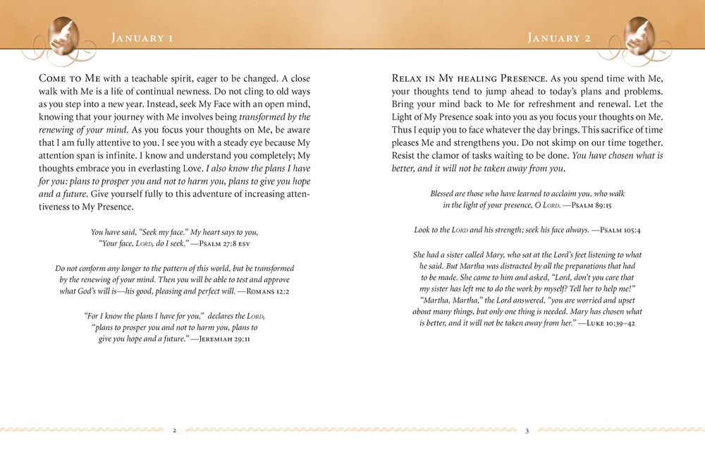 Jesus Calling, Large Text Brown Leathersoft, with Full Scriptures
