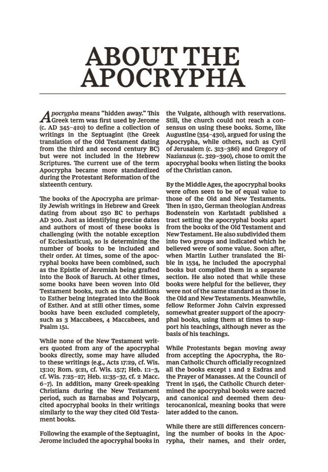 KJV Holy Bible with Apocrypha and 73,000 Center-Column Cross References, Black Genuine Leather, Red Letter, Comfort Print: King James Version