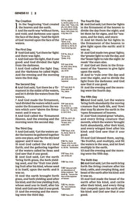 KJV Holy Bible with Apocrypha and 73,000 Center-Column Cross References, Black Genuine Leather, Red Letter, Comfort Print: King James Version