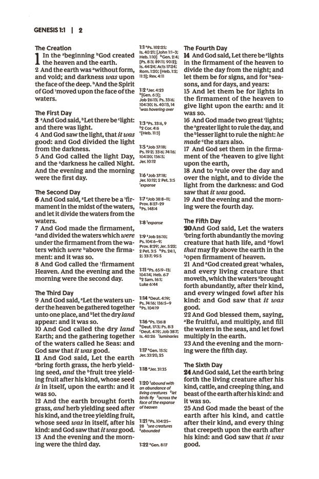 KJV Holy Bible with Apocrypha and 73,000 Center-Column Cross References, Black Genuine Leather, Red Letter, Comfort Print: King James Version