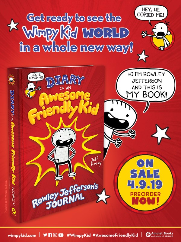 Diary of an Awesome Friendly Kid: Rowley Jefferson's Journal