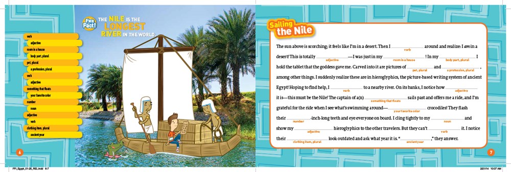 National Geographic Kids Funny Fillin: My Ancient Egypt Adventure