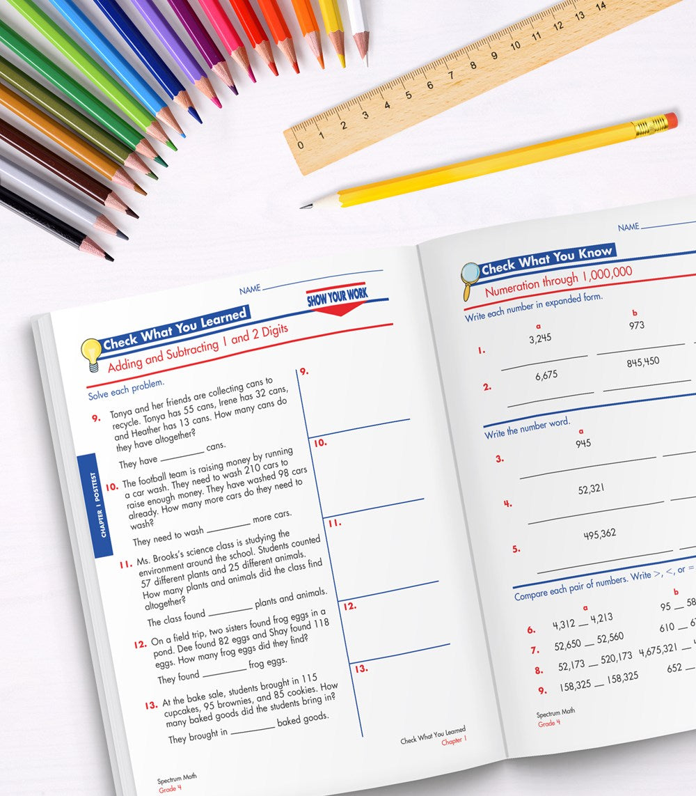 Spectrum Math Workbook, Grade 4