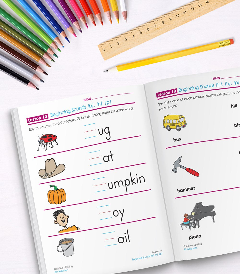 Spectrum Spelling, Grade K