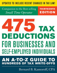475 Tax Deductions for Businesses and Self-Employed Individuals: An A-to-Z Guide to Hundreds of Tax Write-Offs (13th Edition)