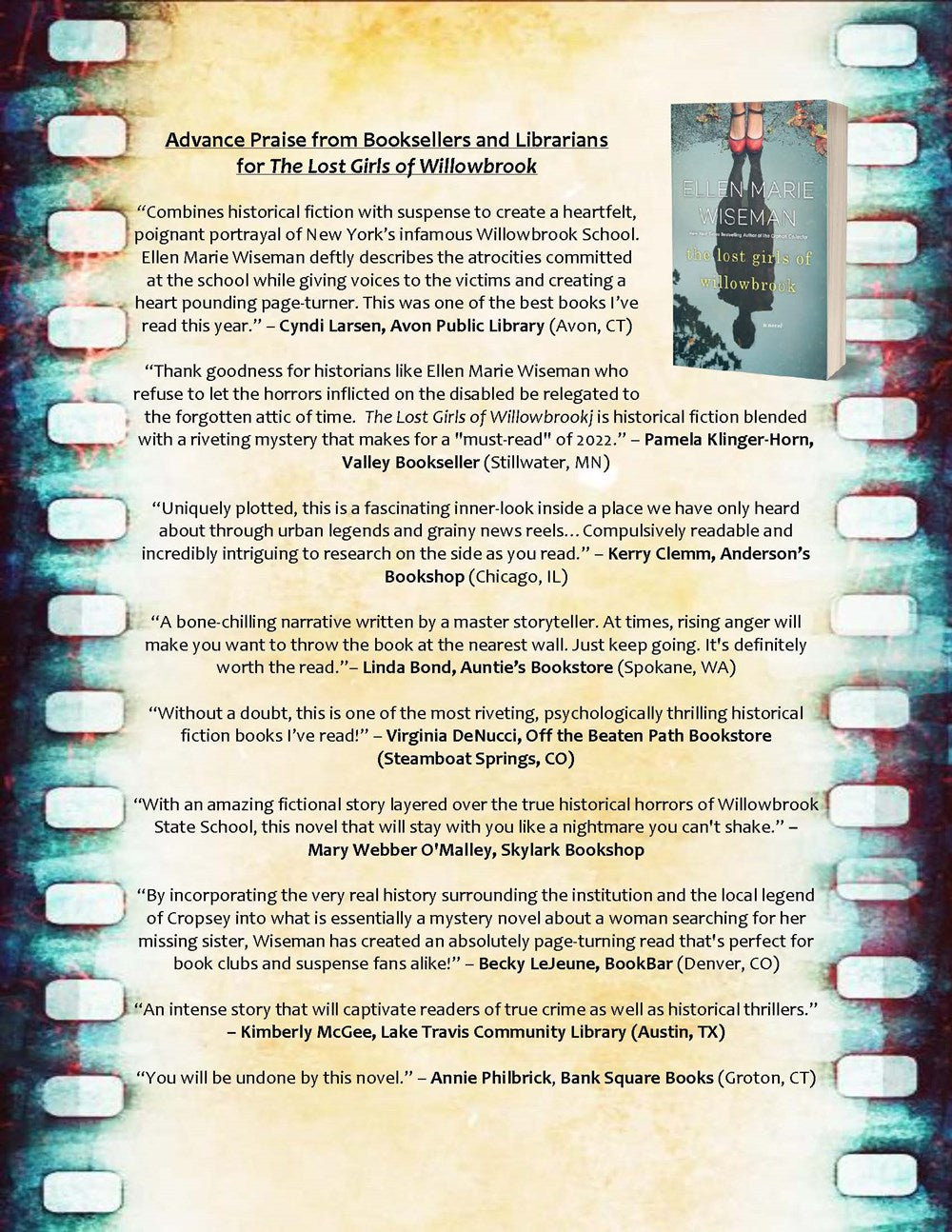 The Lost Girls of Willowbrook: A Heartbreaking Novel of Survival Based on True History