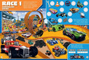 Hot Wheels: The Big Race Seek and Find : 100% Officially Licensed by Mattel, Over 200 Stickers, Perfect for Car Rides for Kids Ages 4 to 8 Years Old