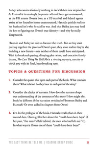 The Last Thing He Told Me: A Novel