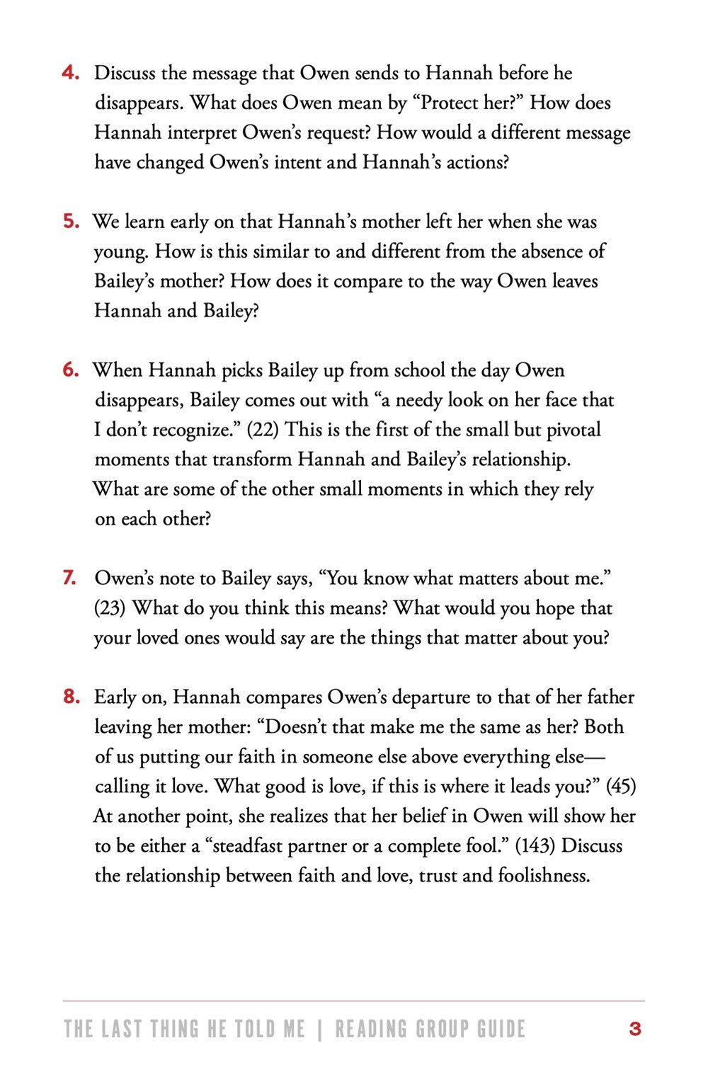 The Last Thing He Told Me: A Novel