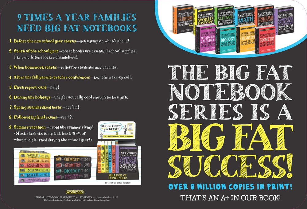 Everything You Need to Ace Pre-Algebra and Algebra I in One Big Fat Notebook