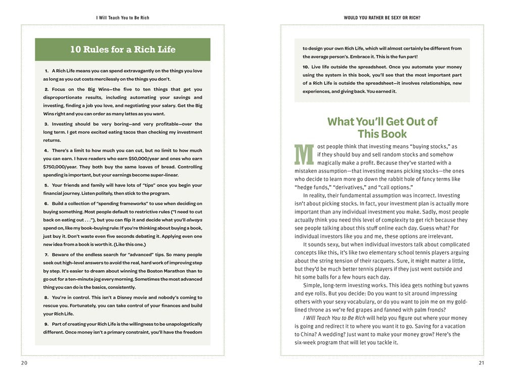 I Will Teach You to Be Rich: No Guilt. No Excuses. Just a 6-Week Program That Works (Second Edition) (Revised)