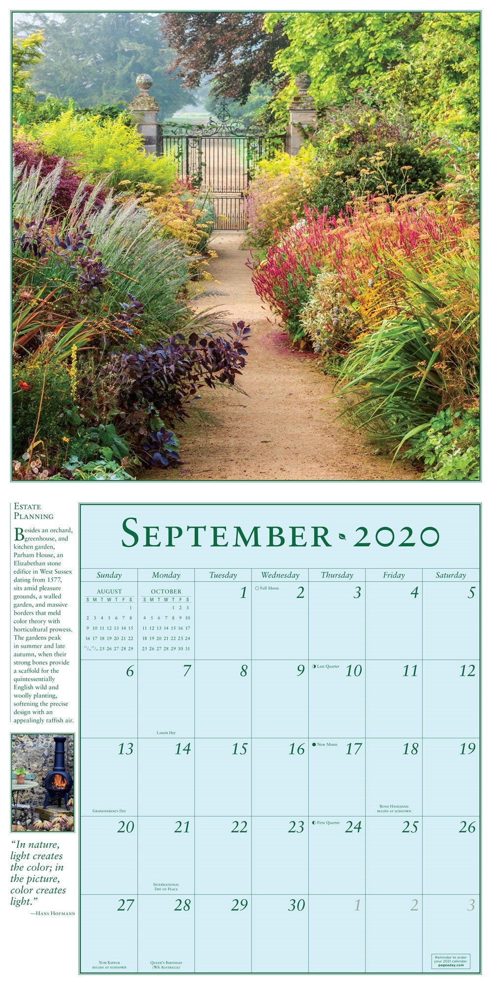 Secret Garden Wall Calendar 2020