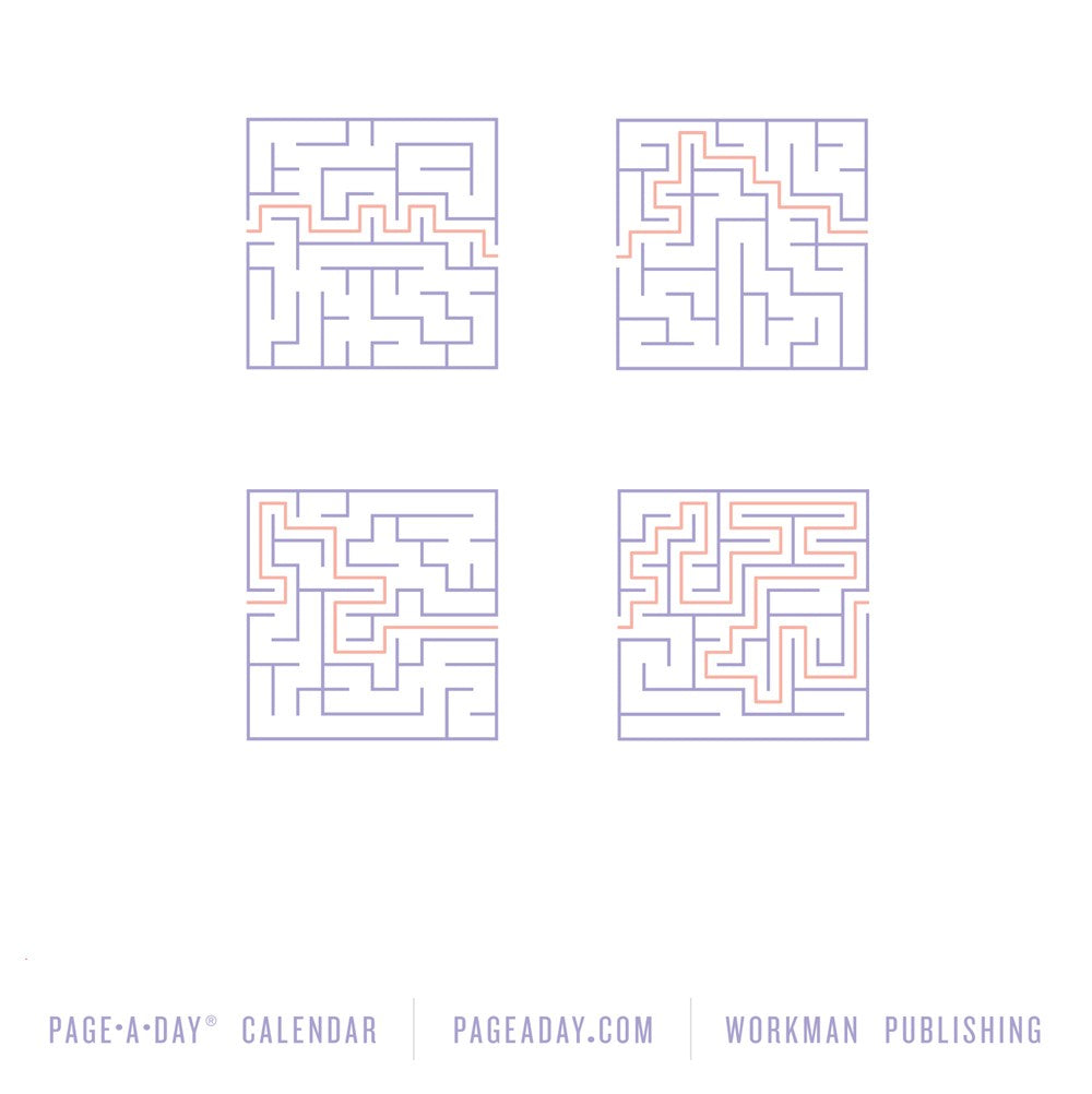 Maze-A-Day Page-A-Day Calendar 2023