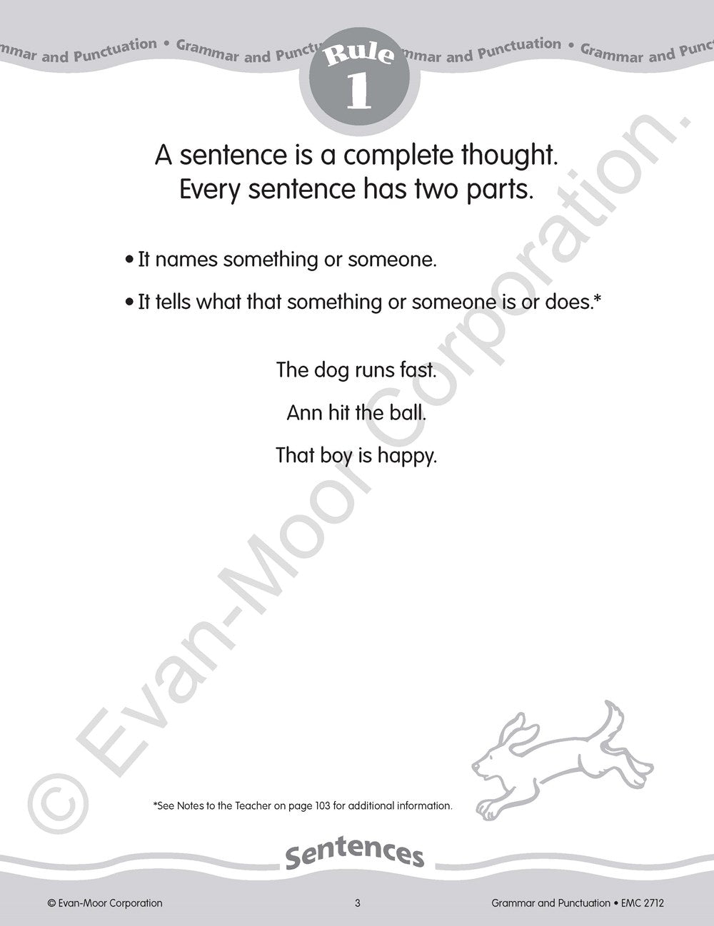 Grammar & Punctuation, Grade 2 Teacher Resource