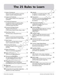 Grammar & Punctuation, Grade 6 Teacher Resource