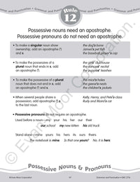 Grammar & Punctuation, Grade 6 Teacher Resource