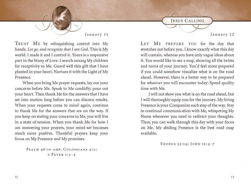 Jesus Calling, Padded Hardcover, with Scripture References