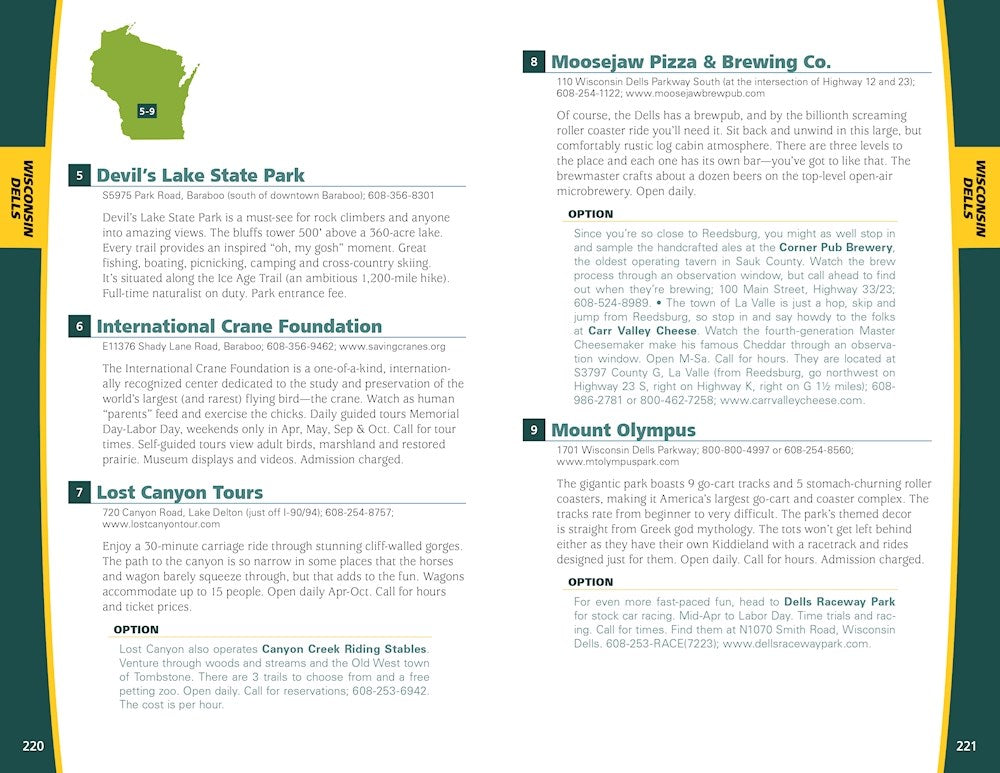 Wisconsin Day Trips by Theme