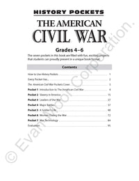 History Pockets: The American Civil War, Grade 4 - 6 Teacher Resource