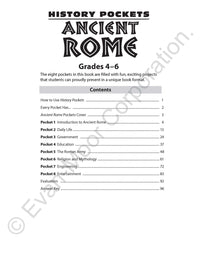 History Pockets: Ancient Rome, Grade 4 - 6 Teacher Resource