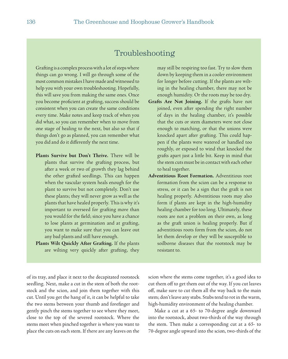 The Greenhouse and Hoophouse Grower's Handbook