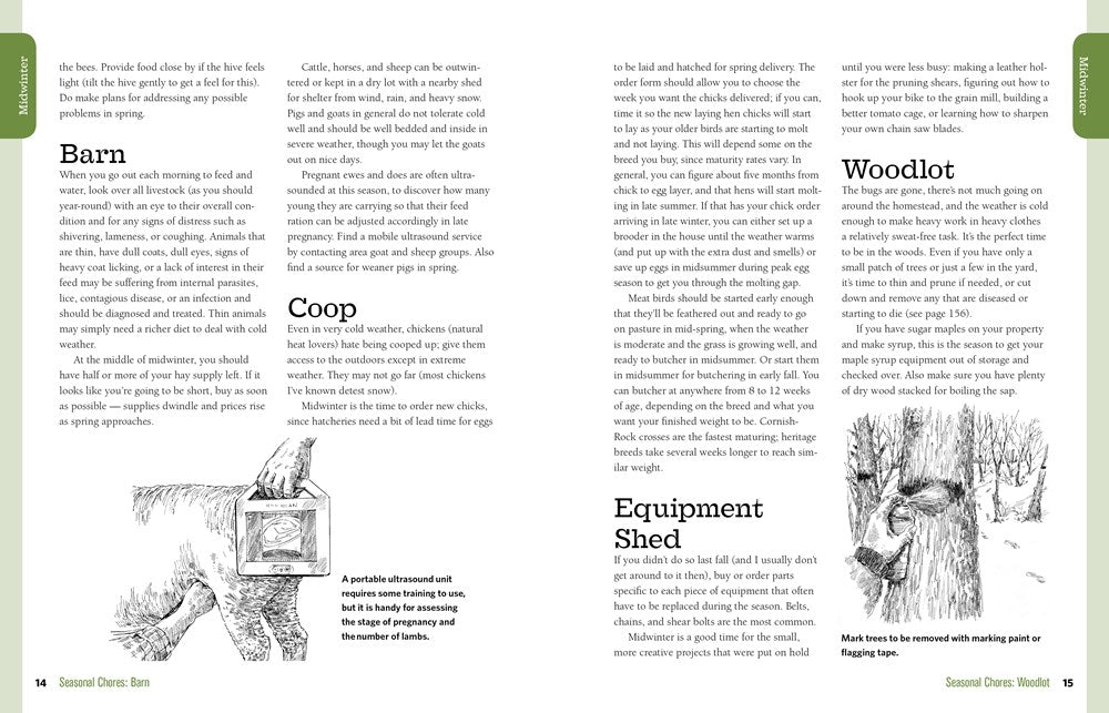 The Backyard Homestead Seasonal Planner: What to Do & When to Do It in the Garden, Orchard, Barn, Pasture & Equipment Shed