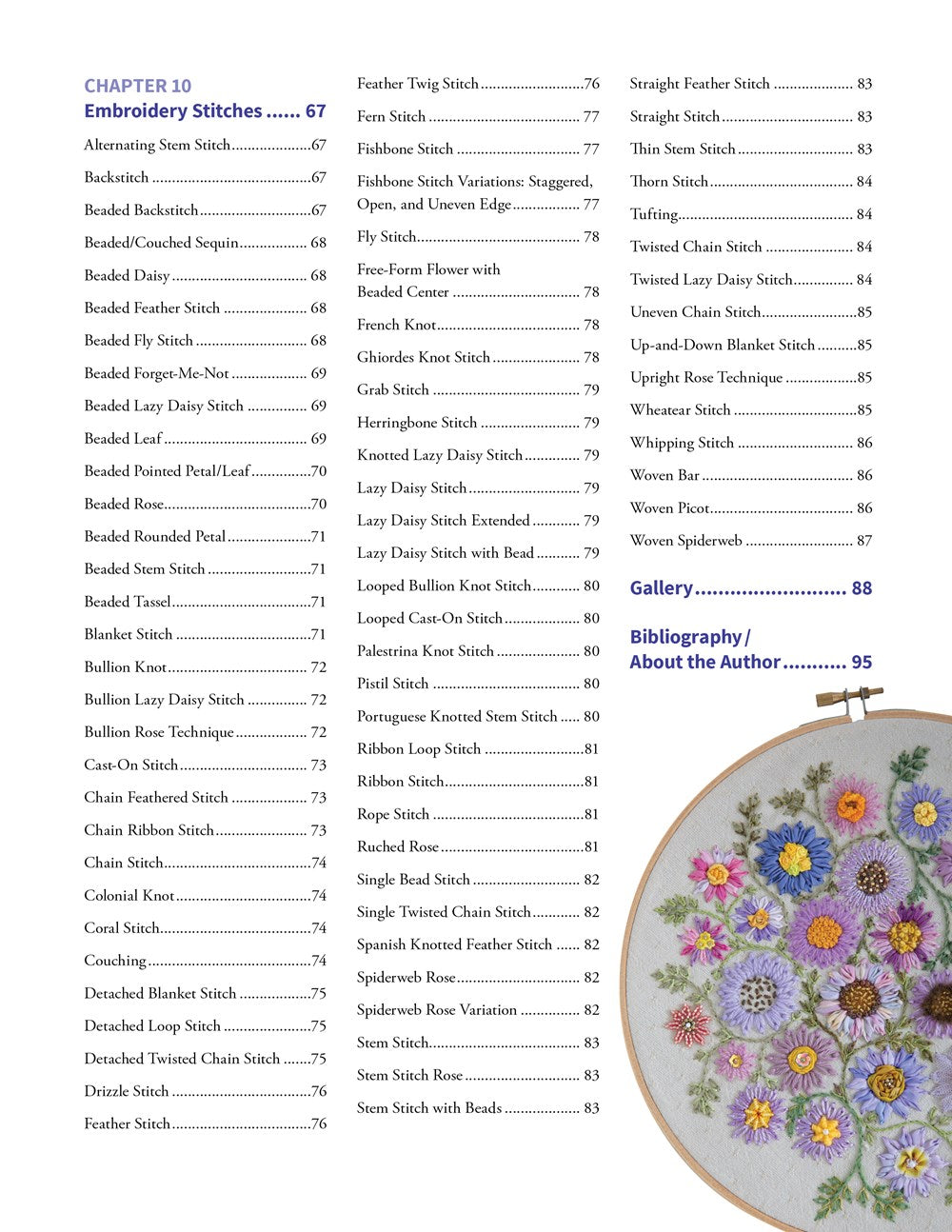 Foolproof Flower Embroidery: 80 Stitches & 400 Combinations in a Variety of Fibers; Add Texture, Color & Sparkle to Your Organic Garden