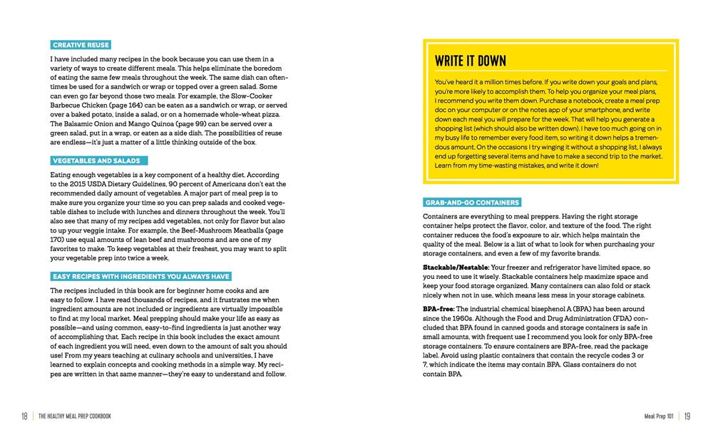 The Healthy Meal Prep Cookbook: Easy and Wholesome Meals to Cook, Prep, Grab, and Go