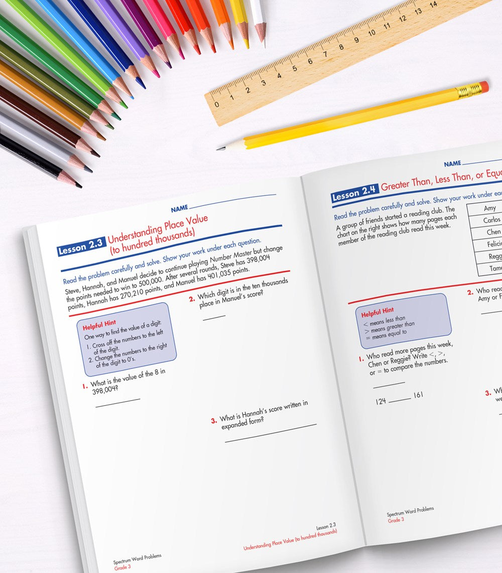 Word Problems, Grade 3