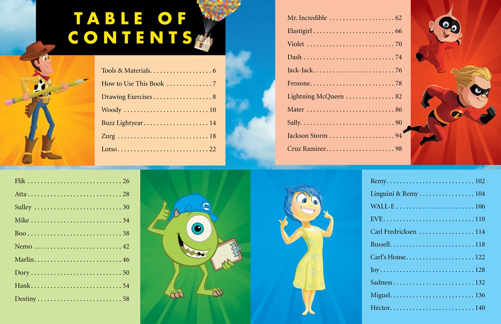 Learn to Draw Your Favorite Disney/Pixar Characters