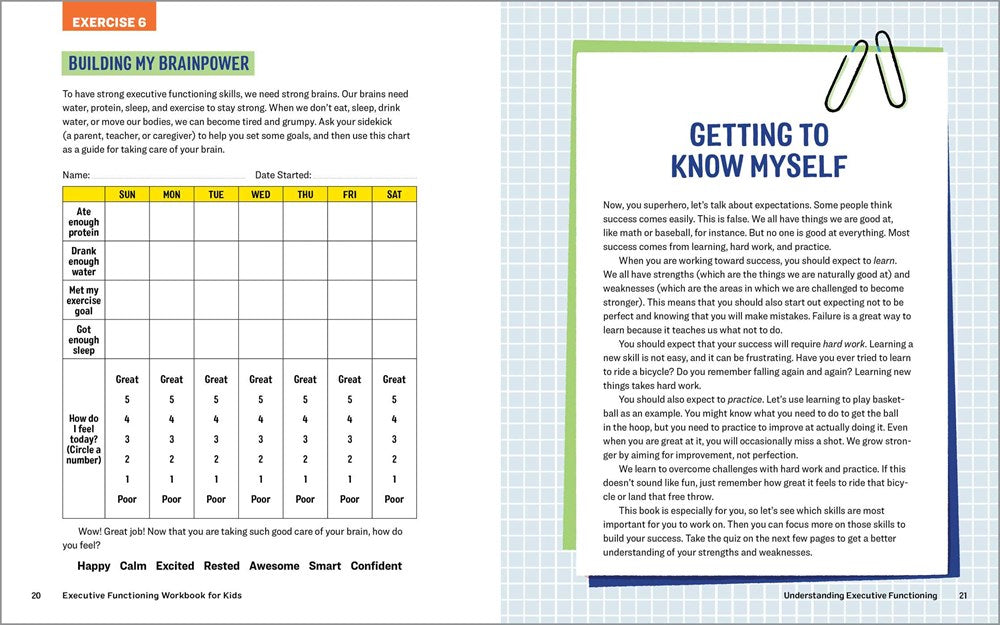 Executive Functioning Workbook for Kids