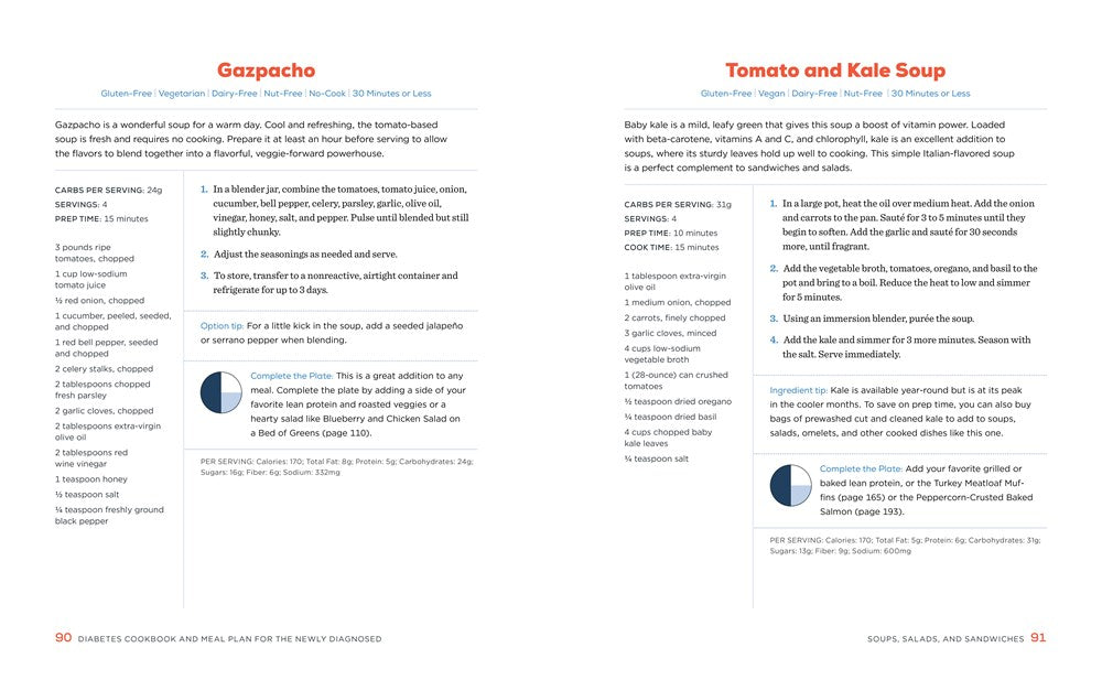 The Diabetic Cookbook and Meal Plan for the Newly Diagnosed