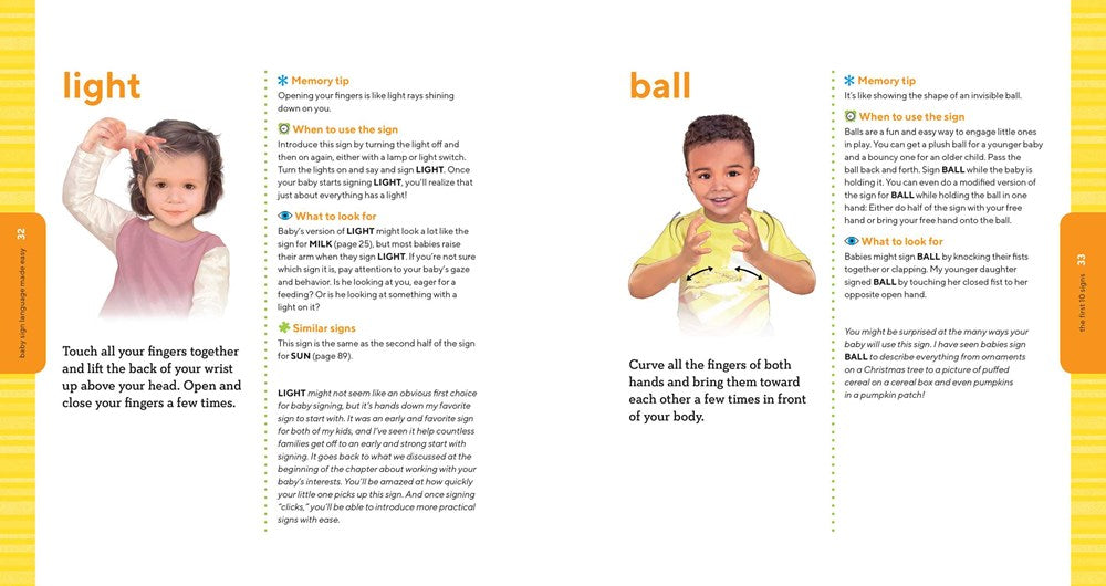 Baby Sign Language Made Easy: 101 Signs to Start Communicating with Your Child Now