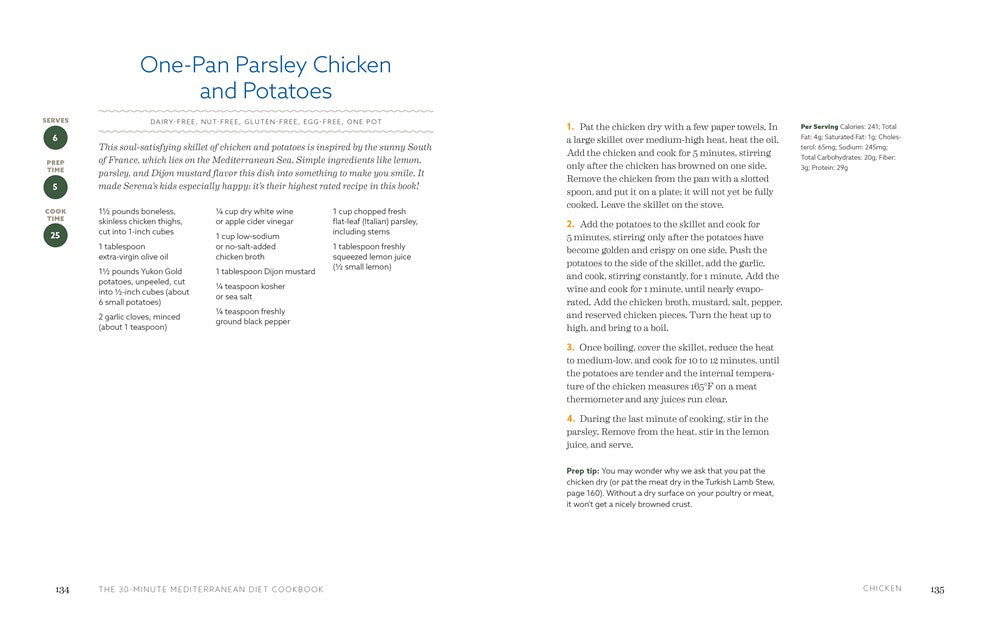 The 30-Minute Mediterranean Diet Cookbook: 101 Easy, Flavorful Recipes for Lifelong Health