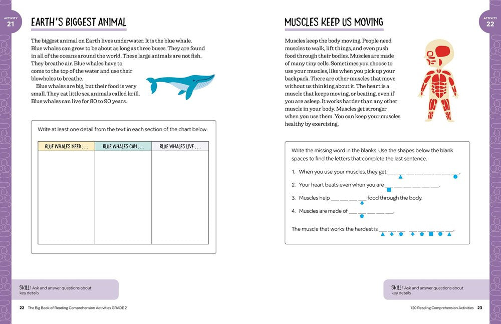 The Big Book of Reading Comprehension Activities, Grade 2