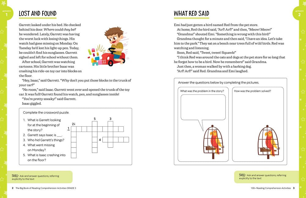 The Big Book of Reading Comprehension Activities, Grade 3