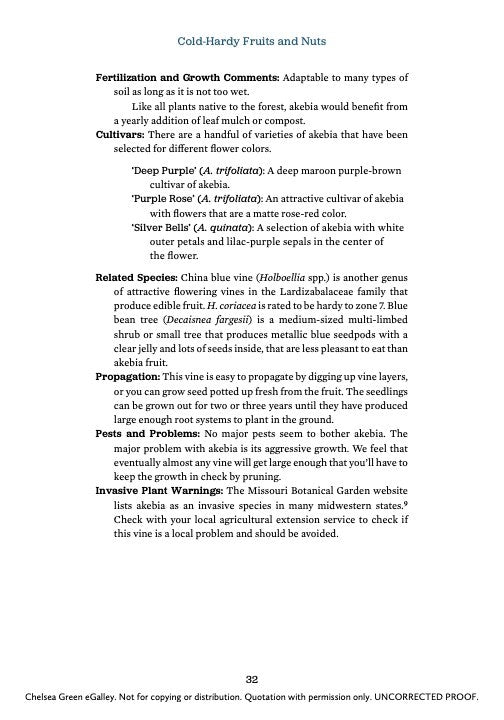 Cold-Hardy Fruits and Nuts