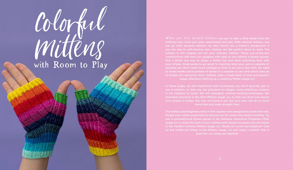 Knit Happy with Self-Striping Yarn