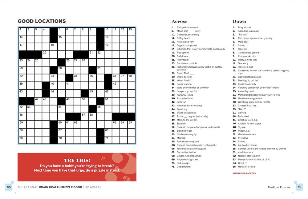 The Ultimate Brain Health Puzzle Book for Adults